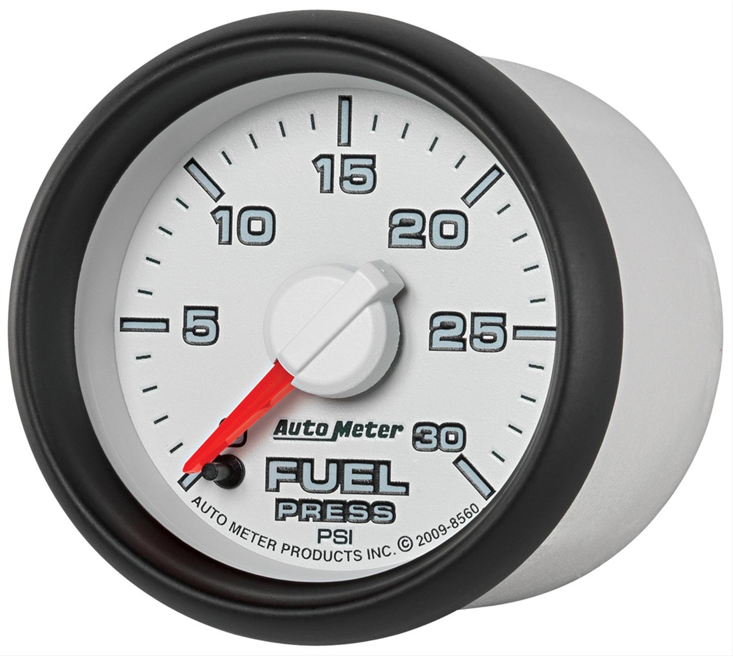 Autometer Factory Match 52.4mm Full Sweep Electronic 0-30 PSI Fuel Pressure Gauge thumbnail 3