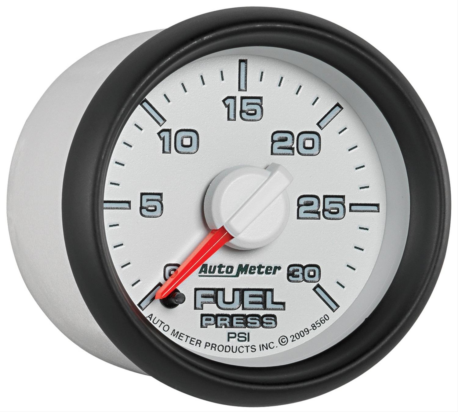 Autometer Factory Match 52.4mm Full Sweep Electronic 0-30 PSI Fuel Pressure Gauge thumbnail 2