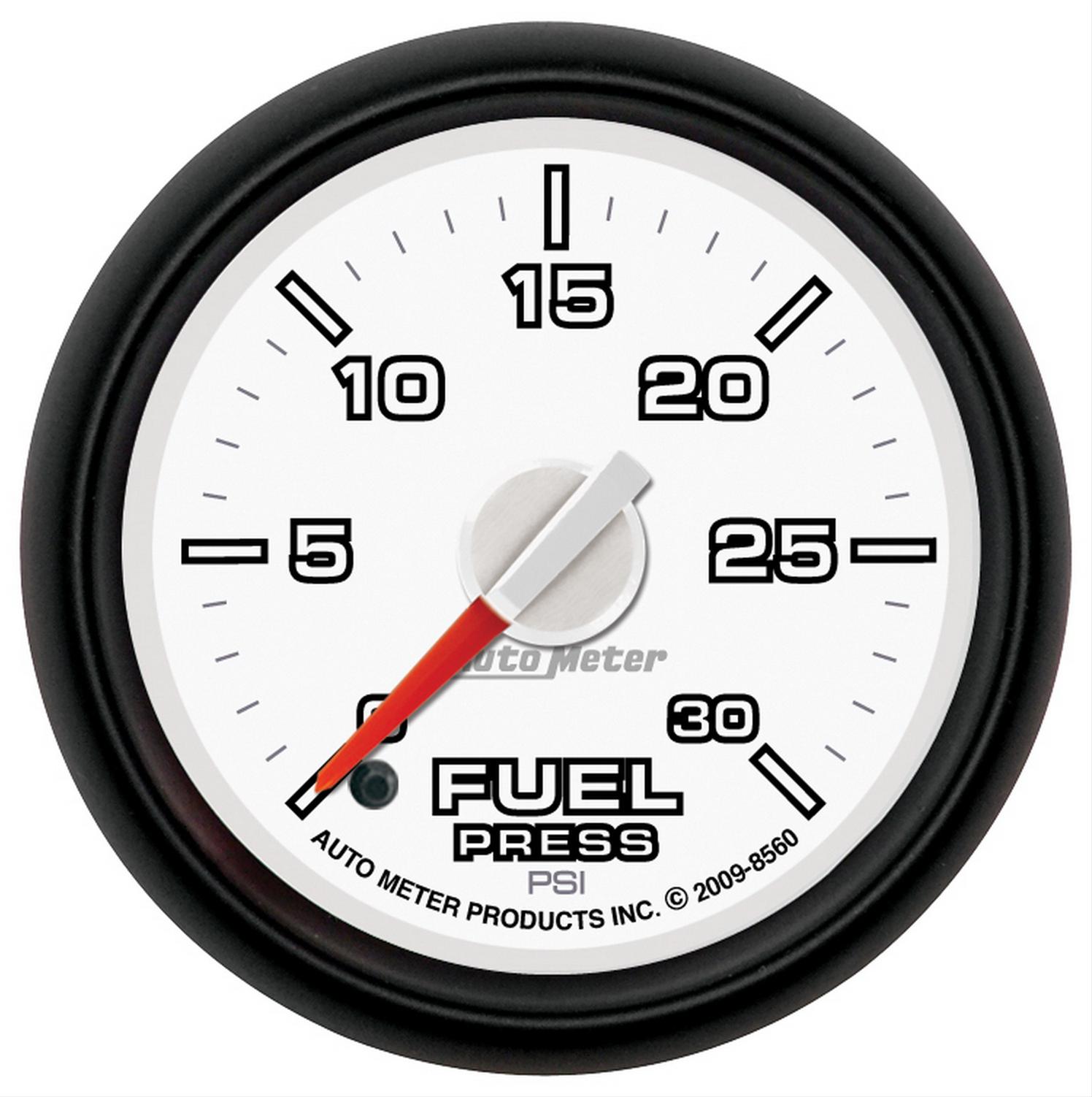 Autometer Factory Match 52.4mm Full Sweep Electronic 0-30 PSI Fuel Pressure Gauge thumbnail 4