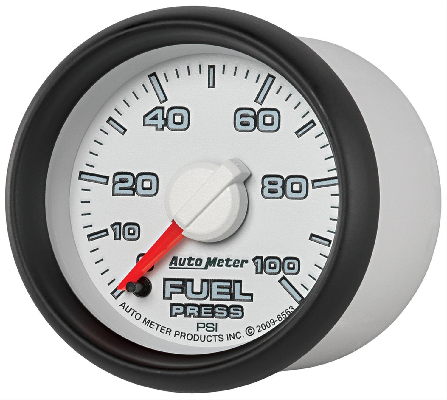 Autometer Factory Match 52.4mm Full Sweep Electronic 0-100 PSI Fuel Pressure Gauge Dodge thumbnail 3