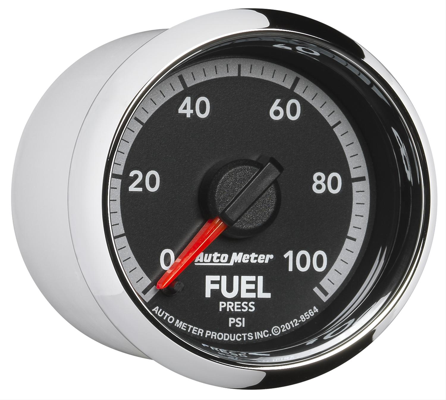 Autometer Factory Match 2 1/6in Full Sweep Electronic 0-100 PSI Fuel Pressure Gauge Dodge Ram Gen 4 thumbnail 4