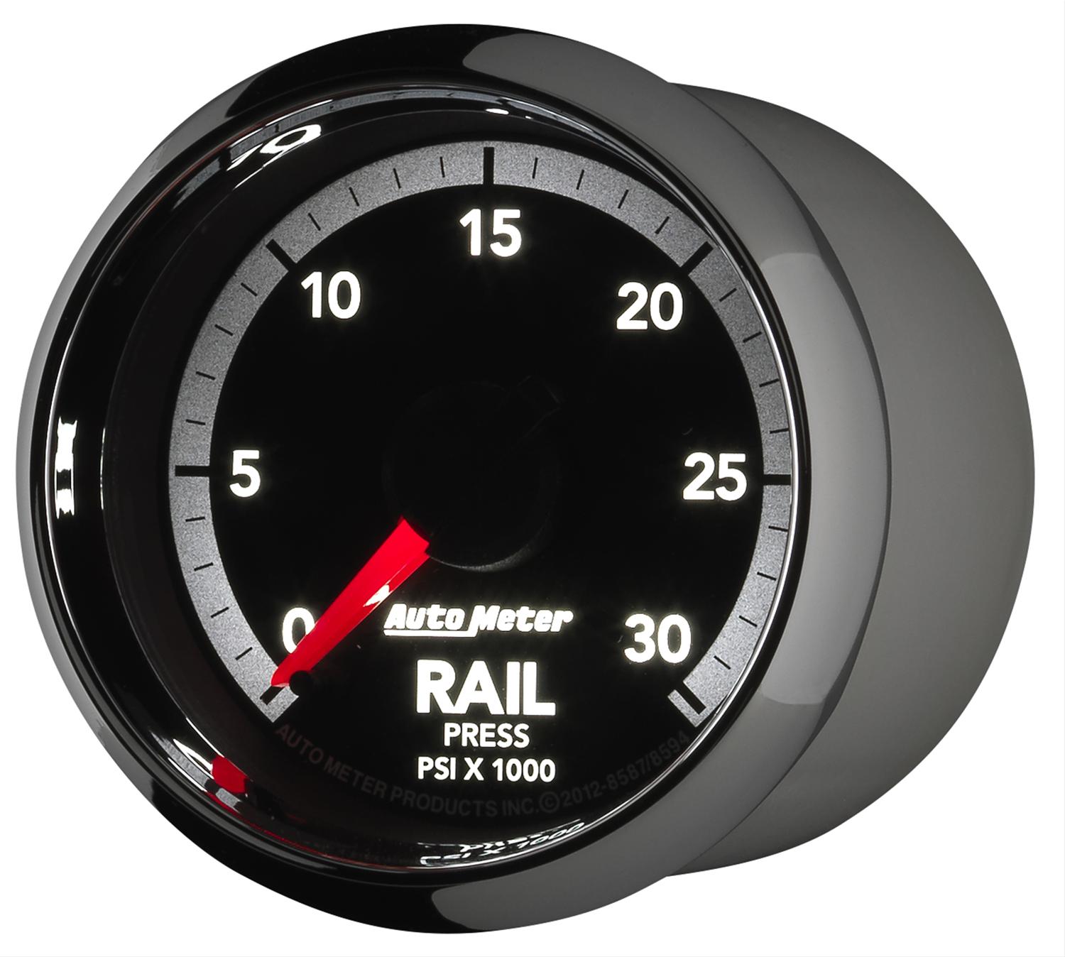 Autometer Factory Match Dodge 6.7L 4th Gen Fuel Rail Pressure Gauge 2-1/16in FSE thumbnail 4