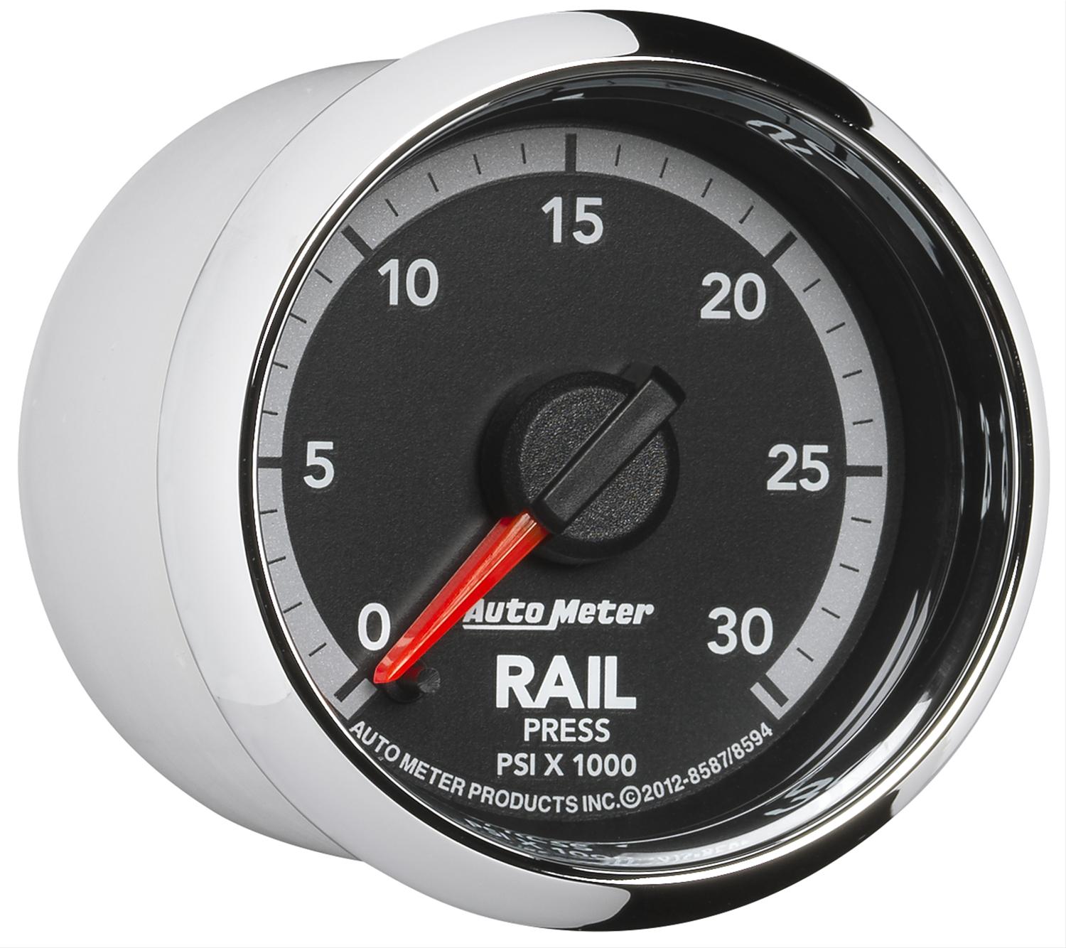 Autometer Factory Match Dodge 6.7L 4th Gen Fuel Rail Pressure Gauge 2-1/16in FSE thumbnail 6