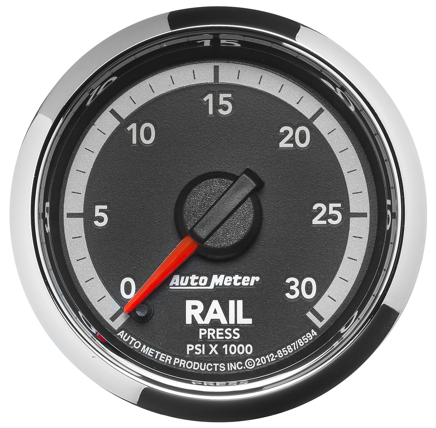 Autometer Factory Match Dodge 6.7L 4th Gen Fuel Rail Pressure Gauge 2-1/16in FSE thumbnail 2