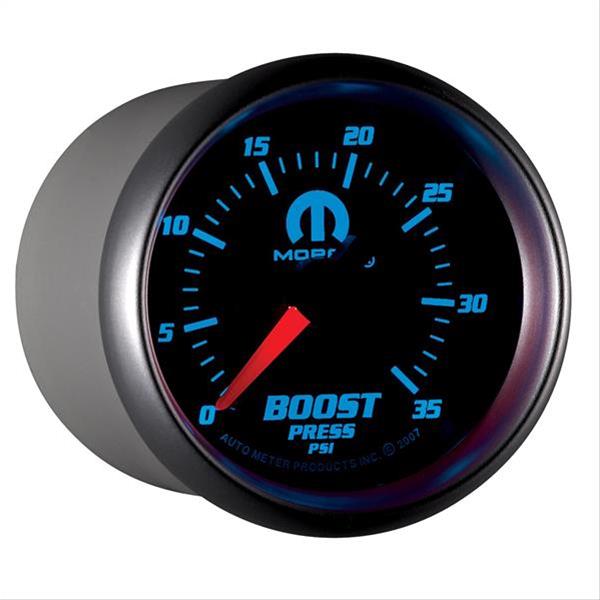 AutoMeter Gauge Boost 2-1/16in. 35PSI Mechanical Black Mopar thumbnail 6