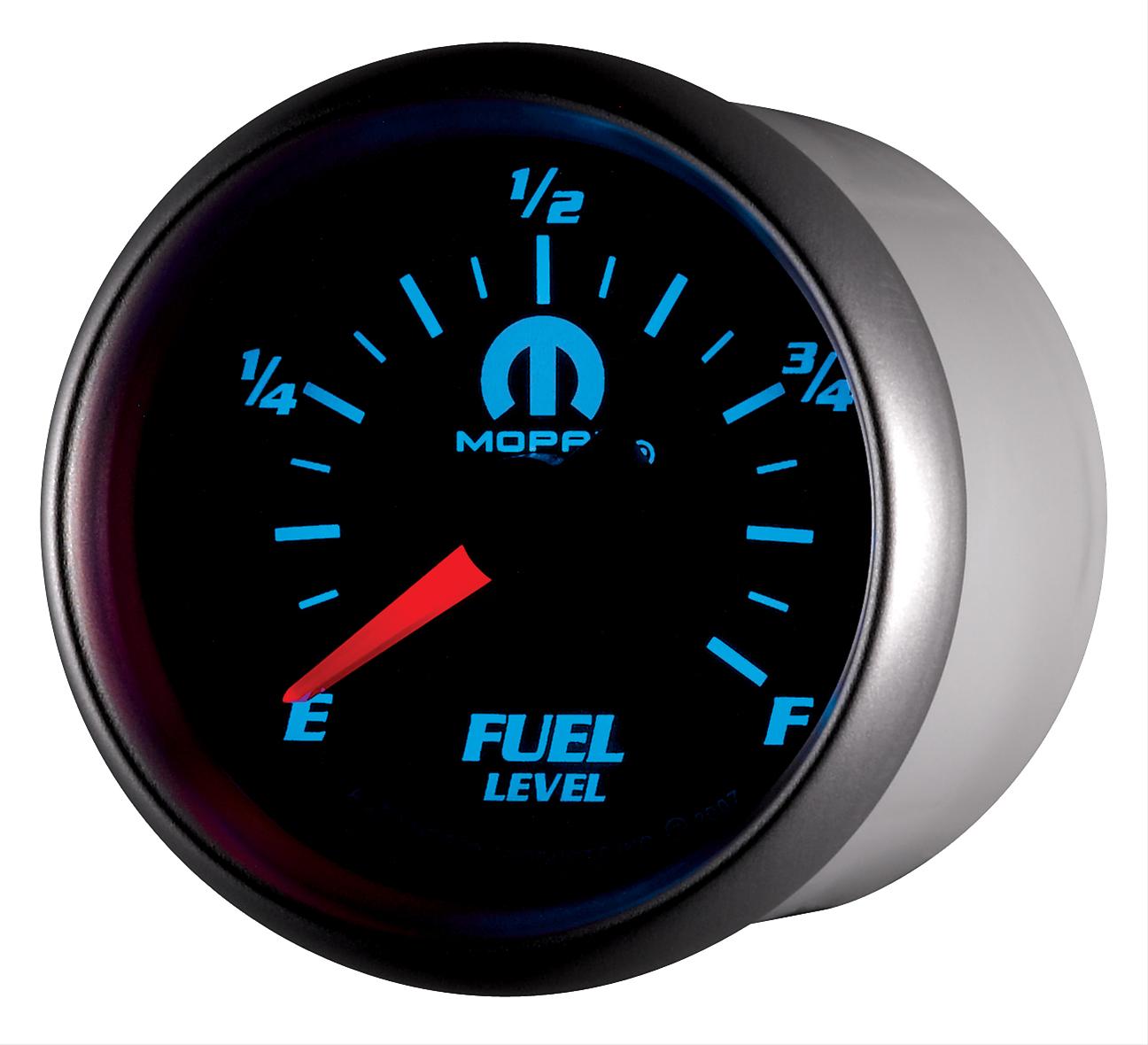 Autometer Mopar 2-1/16in 0-280 Ohm Programmable Fuel Level Gauge - Black