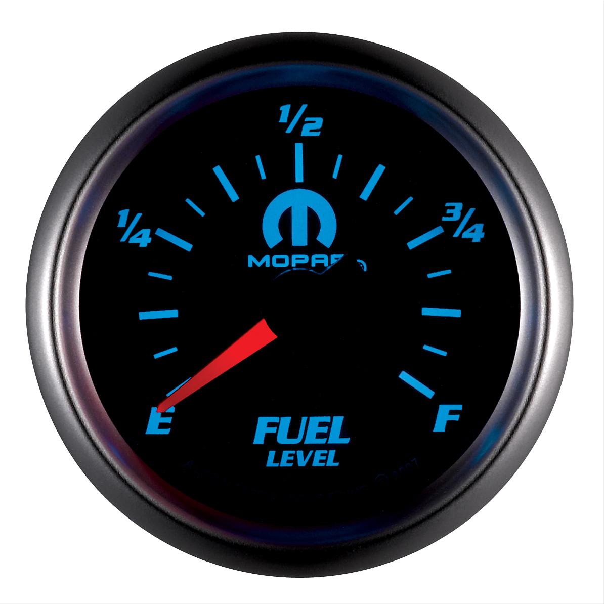 Autometer Mopar 2-1/16in 0-280 Ohm Programmable Fuel Level Gauge - Black thumbnail 3