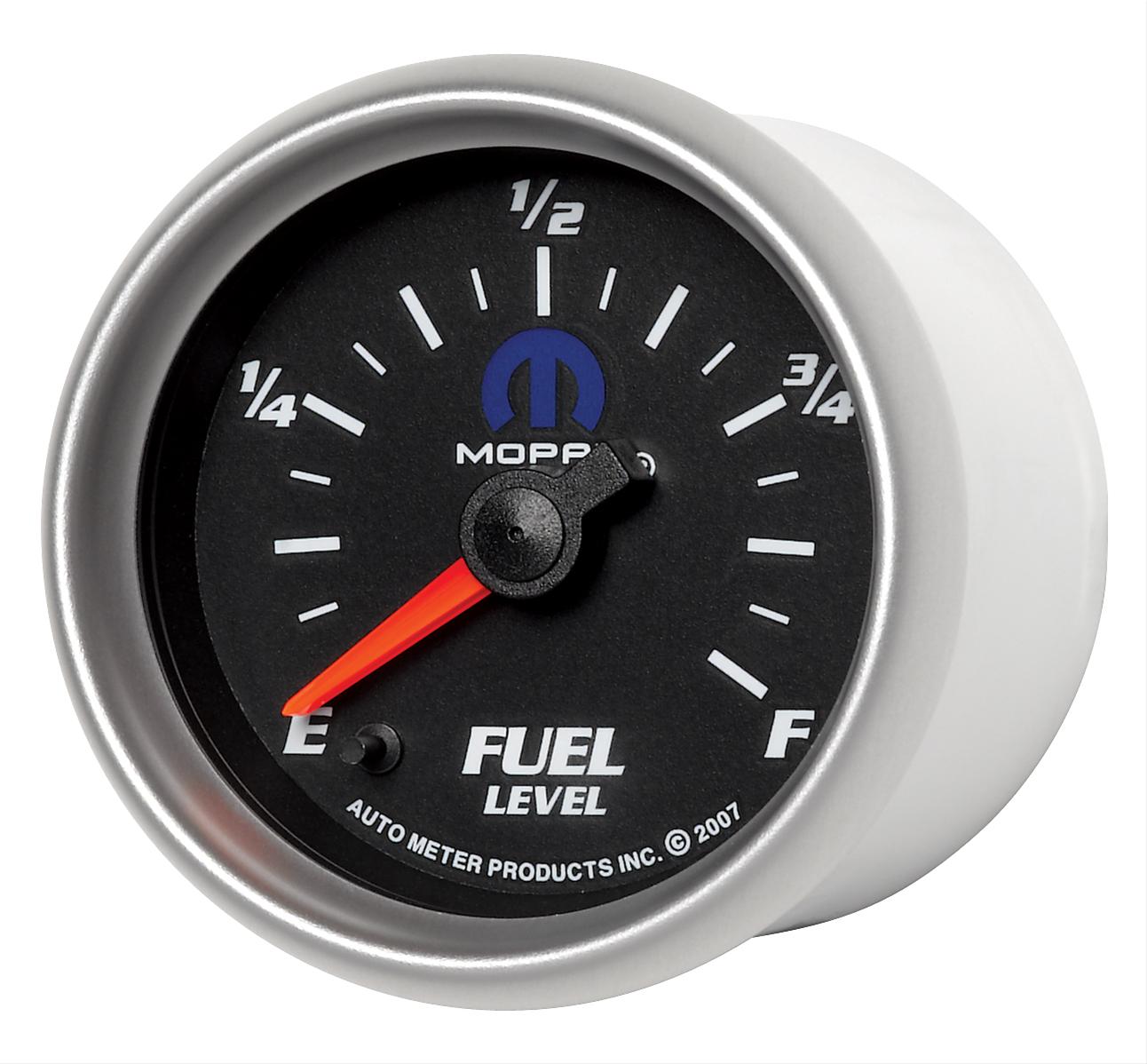 Autometer Mopar 2-1/16in 0-280 Ohm Programmable Fuel Level Gauge - Black thumbnail 2