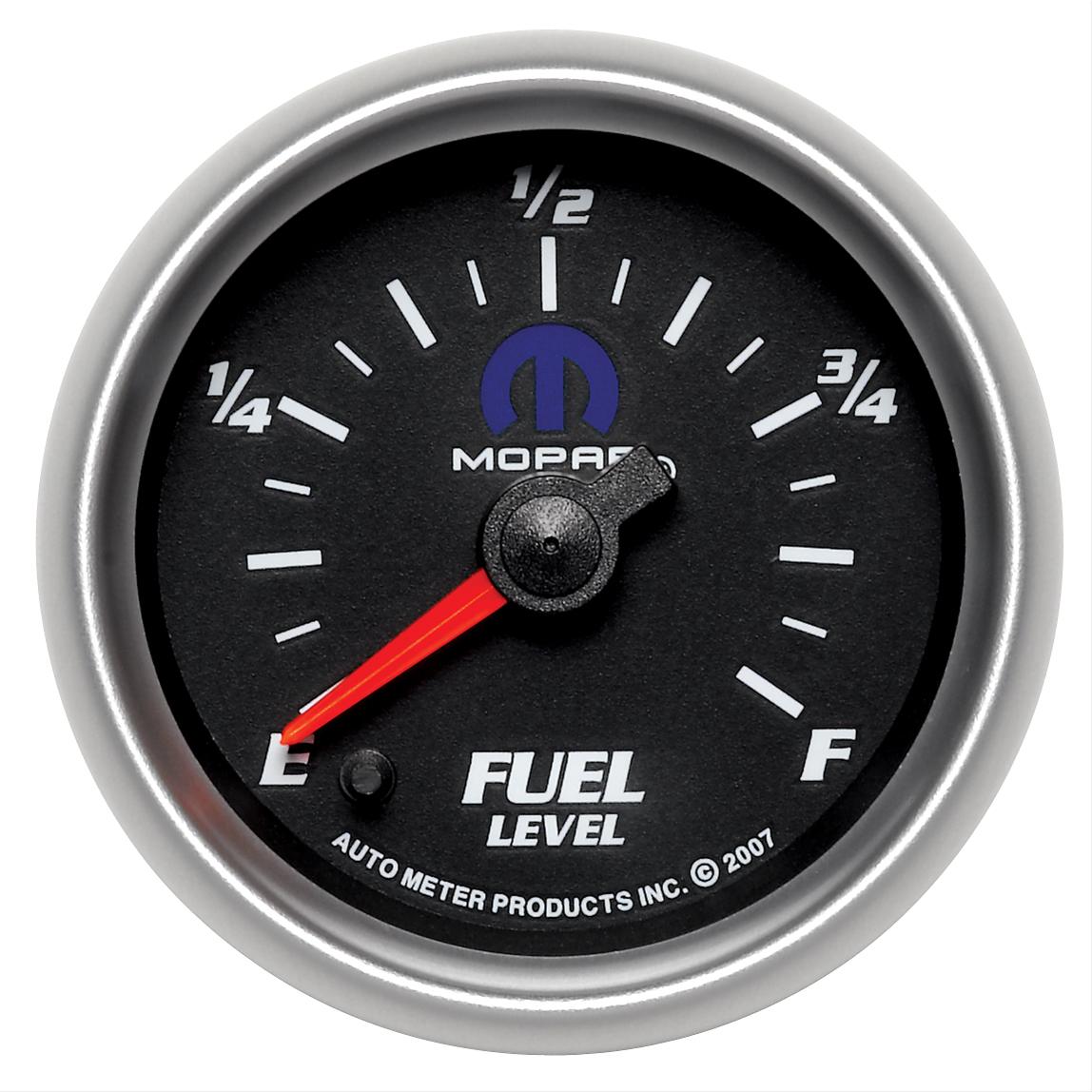 Autometer Mopar 2-1/16in 0-280 Ohm Programmable Fuel Level Gauge - Black thumbnail 4