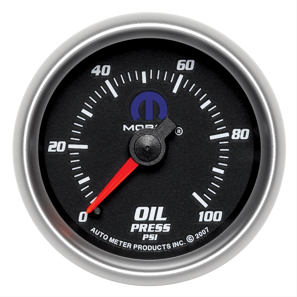 Autometer Mopar 2-1/16in Mechanical 100PSI Oil Pressure Gauge thumbnail 3