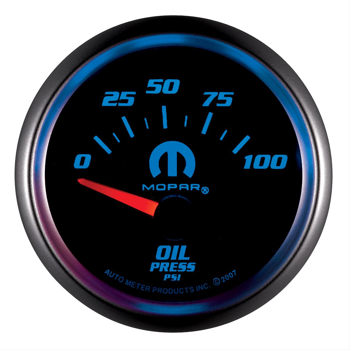 Autometer Mopar 52.4mm SSE 0-100 PSI Oil Pressure Gauge thumbnail 3