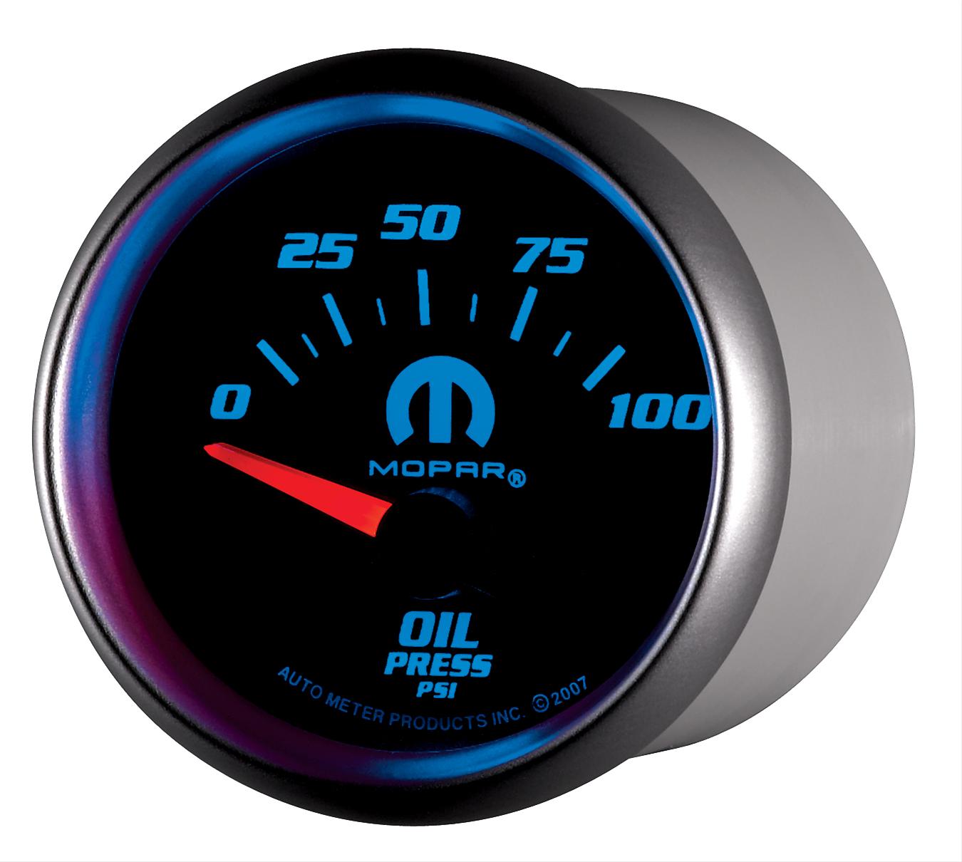 Autometer Mopar 52.4mm SSE 0-100 PSI Oil Pressure Gauge
