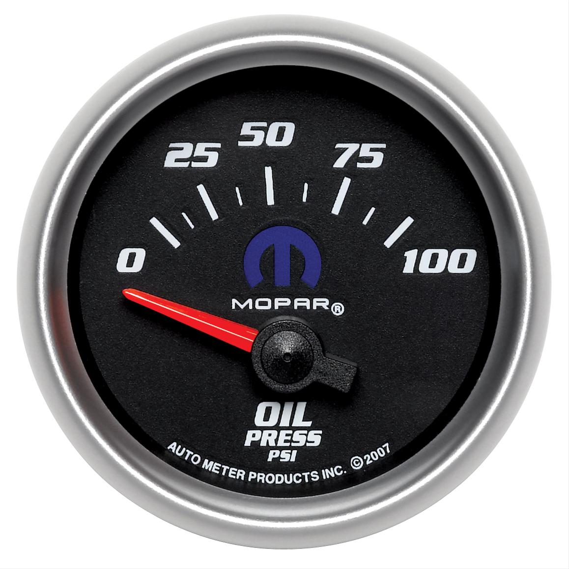 Autometer Mopar 52.4mm SSE 0-100 PSI Oil Pressure Gauge thumbnail 4