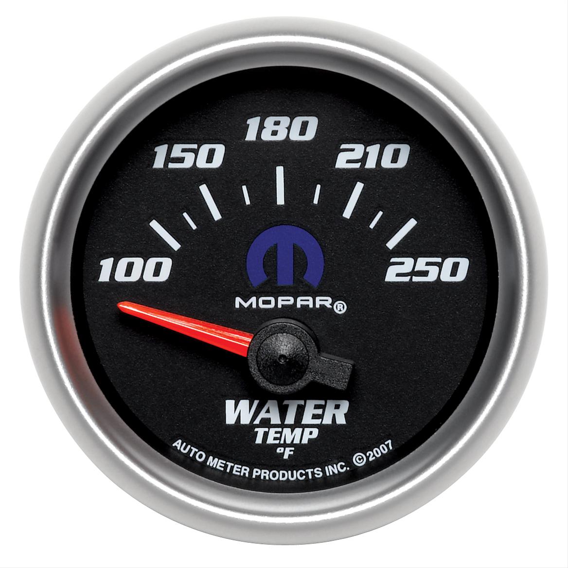 Autometer Mopar 52.4mm SSE 100-250 Degree F Water Temperature Gauge thumbnail 4