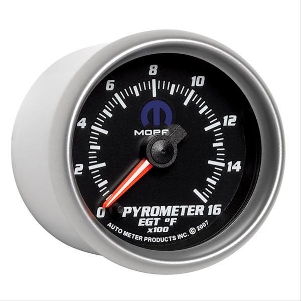 Autometer Mopar 2-1/16in 1600 Degree Digital Stepper Motor Pyrometer (EGT) Gauge - Black thumbnail 5