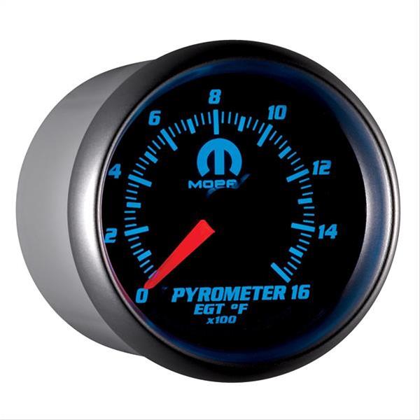 Autometer Mopar 2-1/16in 1600 Degree Digital Stepper Motor Pyrometer (EGT) Gauge - Black thumbnail 6