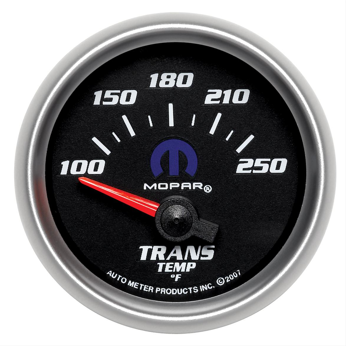 Autometer Mopar 52.4mm SSE 100-250 Degree F Transmission Temperature Gauge thumbnail 4
