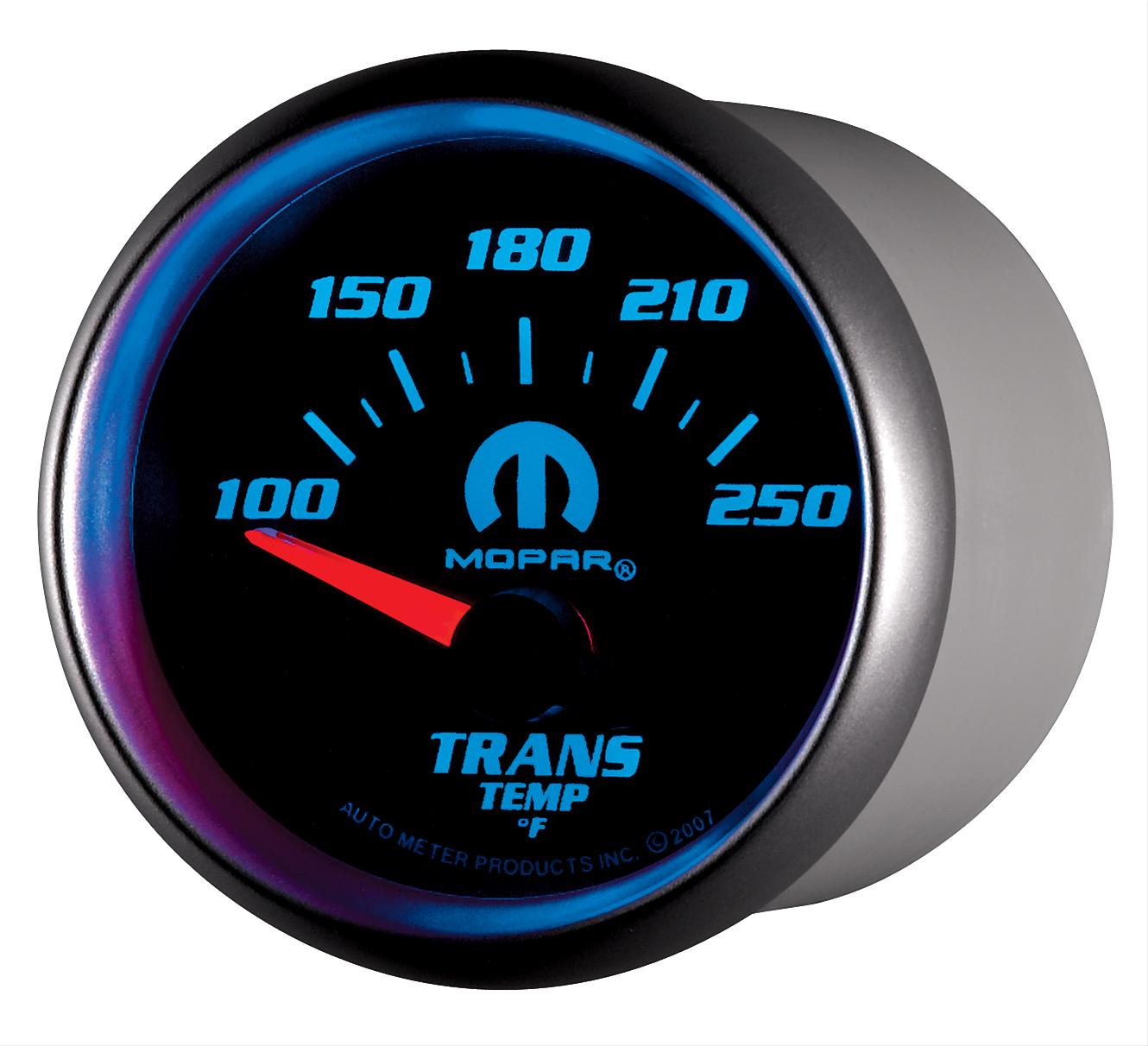 Autometer Mopar 52.4mm SSE 100-250 Degree F Transmission Temperature Gauge thumbnail 2