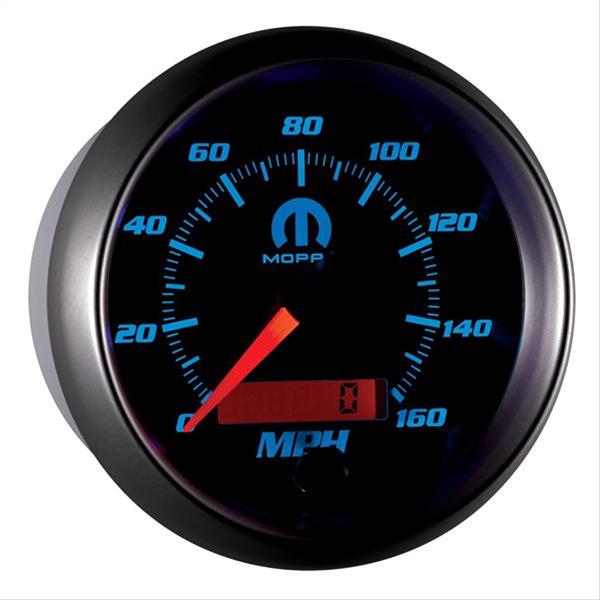 Autometer Mopar 3-3/8in 160 MPH Electric Programmable Speedometer Gauge - Black thumbnail 6