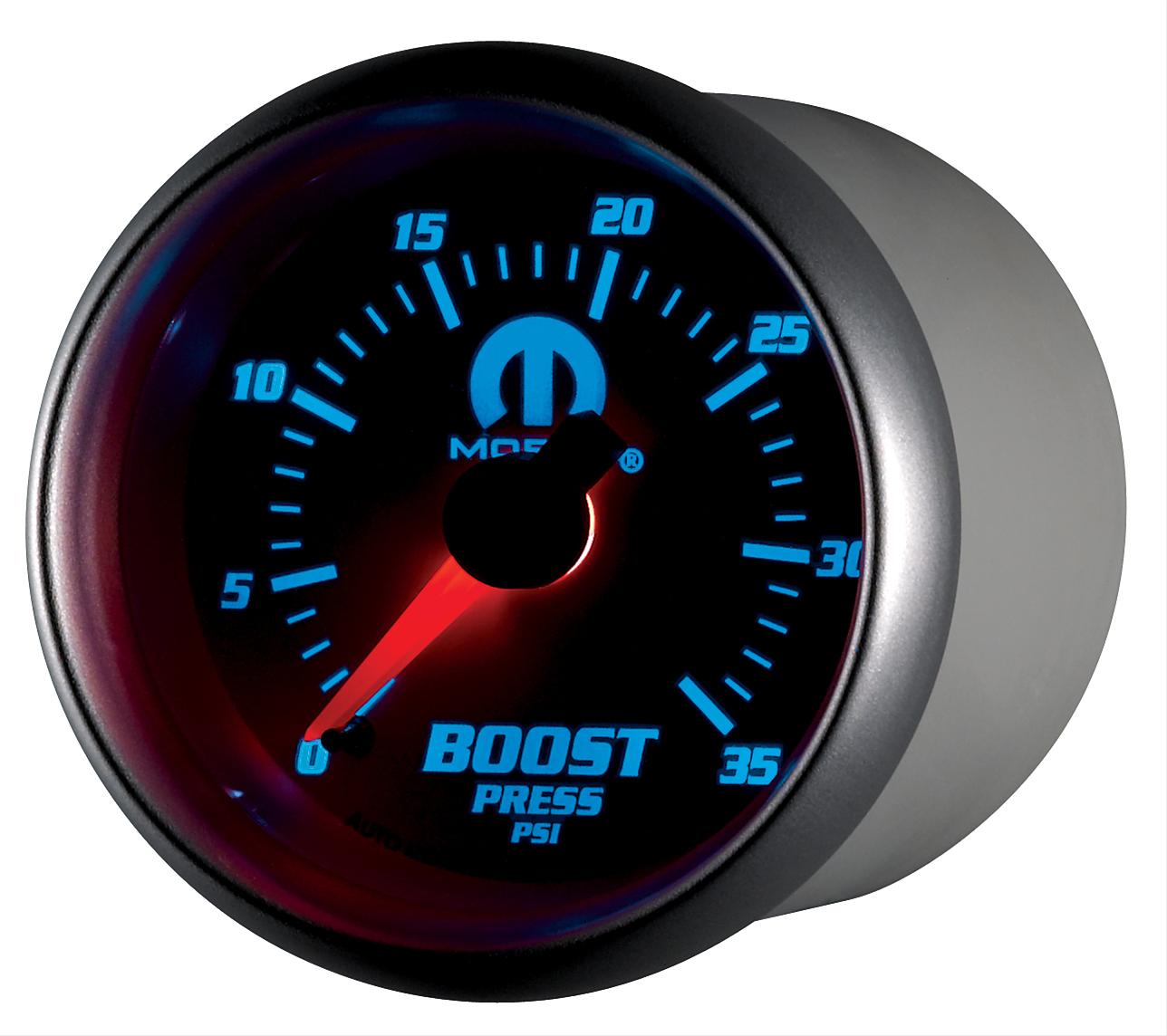 Autometer Mopar 2-1/16in Mechanical 0-35PSI Boost Gauge thumbnail 2