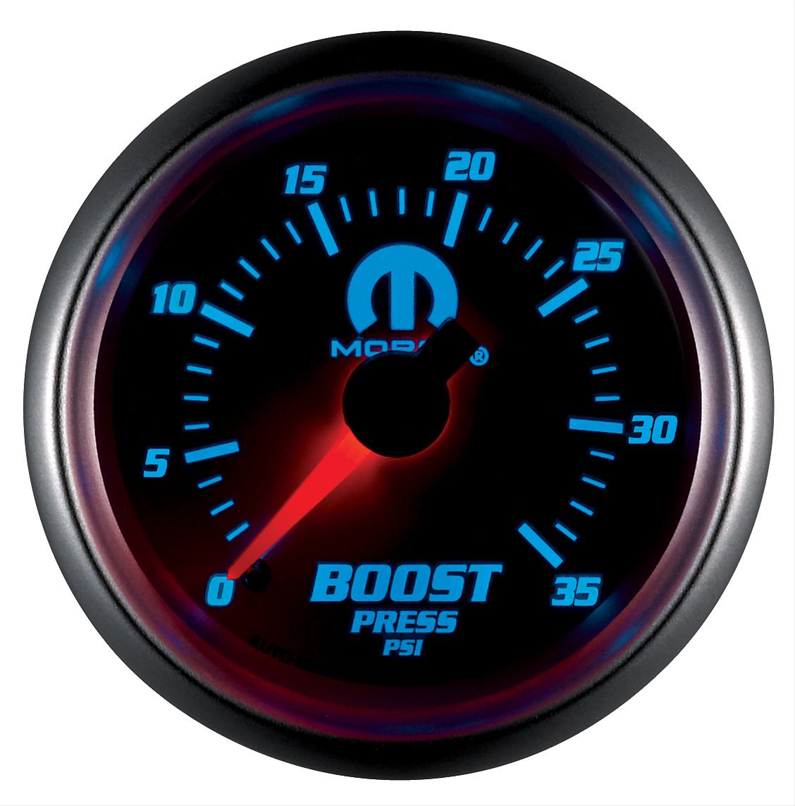 Autometer Mopar 2-1/16in Mechanical 0-35PSI Boost Gauge thumbnail 4