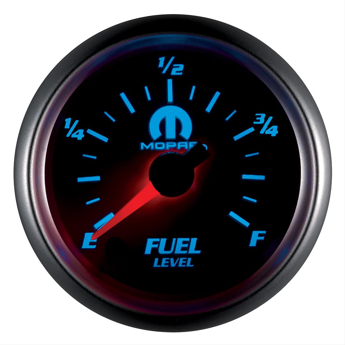 AutoMeter Gauge Fuel Level 2-1/16in. 0-280 Ohm Programmable White Mopar thumbnail 3