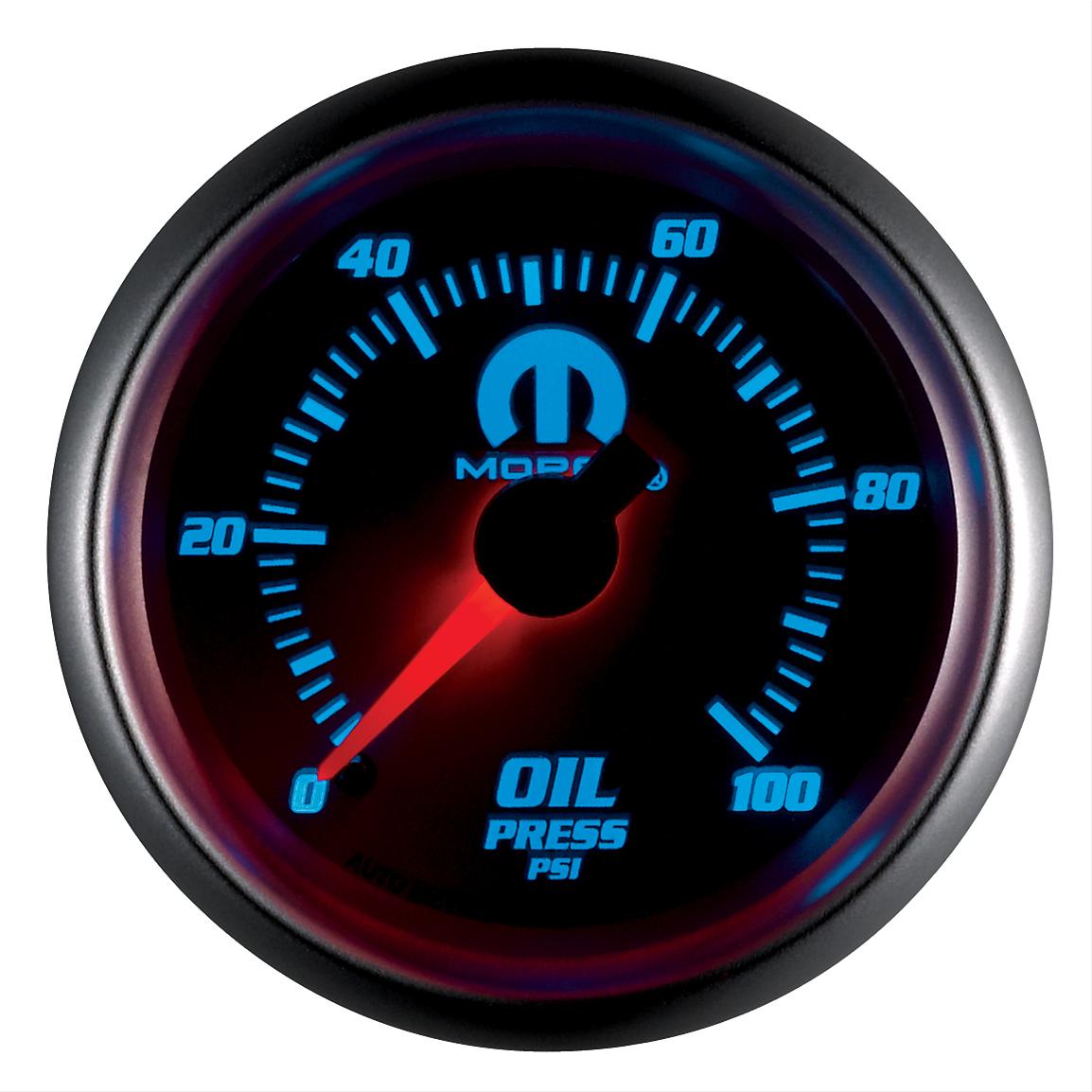 Autometer Mopar 52mm 0-100 PSI Oil Pressure Gauge thumbnail 3