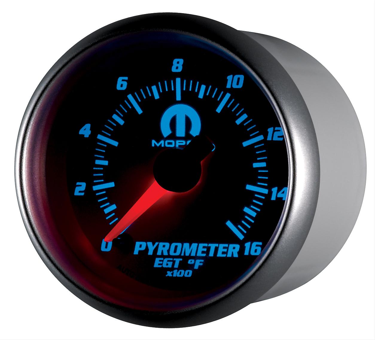 Autometer Mopar 52.4mm SSE 1600 Degree F Pyrometer (EGT) Gauge thumbnail 2