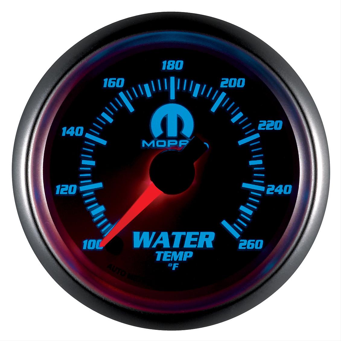 Autometer Mopar 52.4mm SSE 100-260 Degree F Water Temperature Gauge thumbnail 3