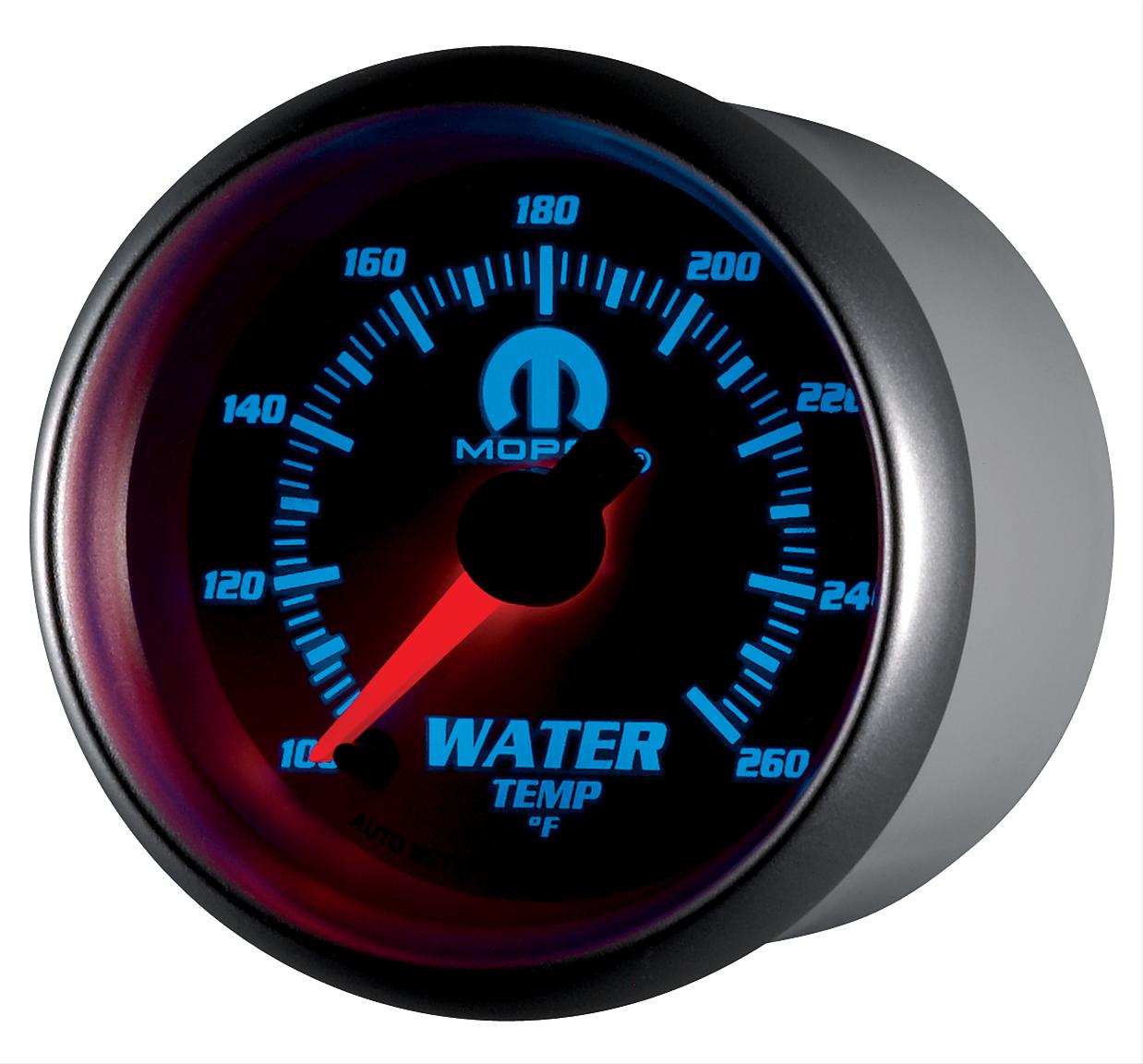 Autometer Mopar 52.4mm SSE 100-260 Degree F Water Temperature Gauge thumbnail 2