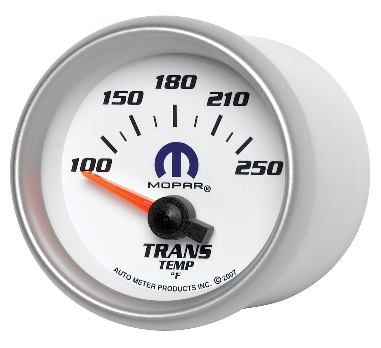 Autometer Mopar 52.4mm SSE 100-250 Degree F Transmission Temperature Gauge thumbnail 2