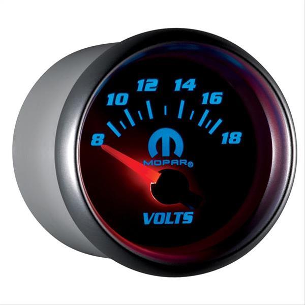 Autometer Mopar 52.4mm SSE 8-18 Volts Voltmeter Gauge thumbnail 5