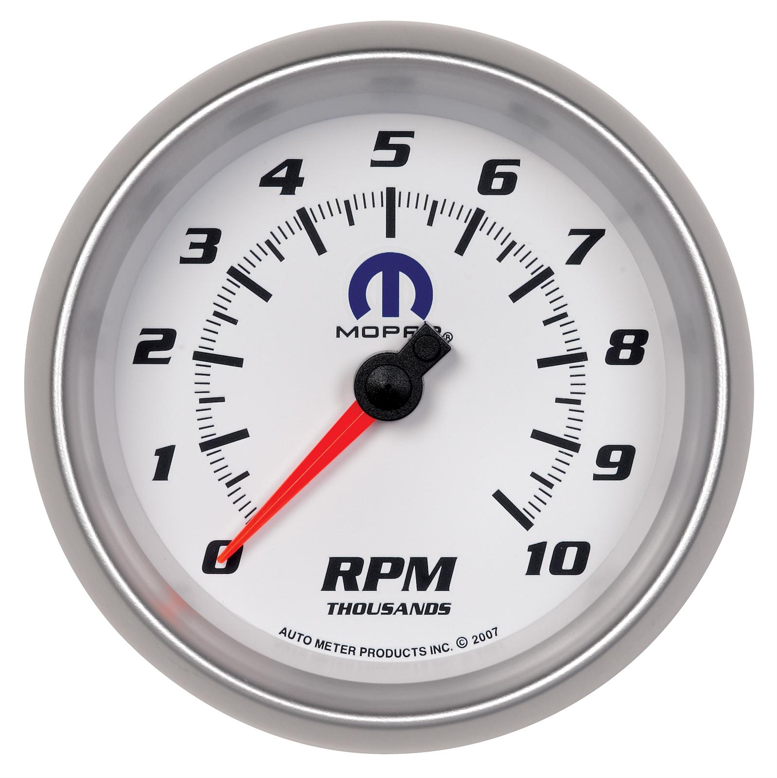 Autometer Mopar 3-3/8in (85.7mm) Tachometer 10,000 RPM thumbnail 4