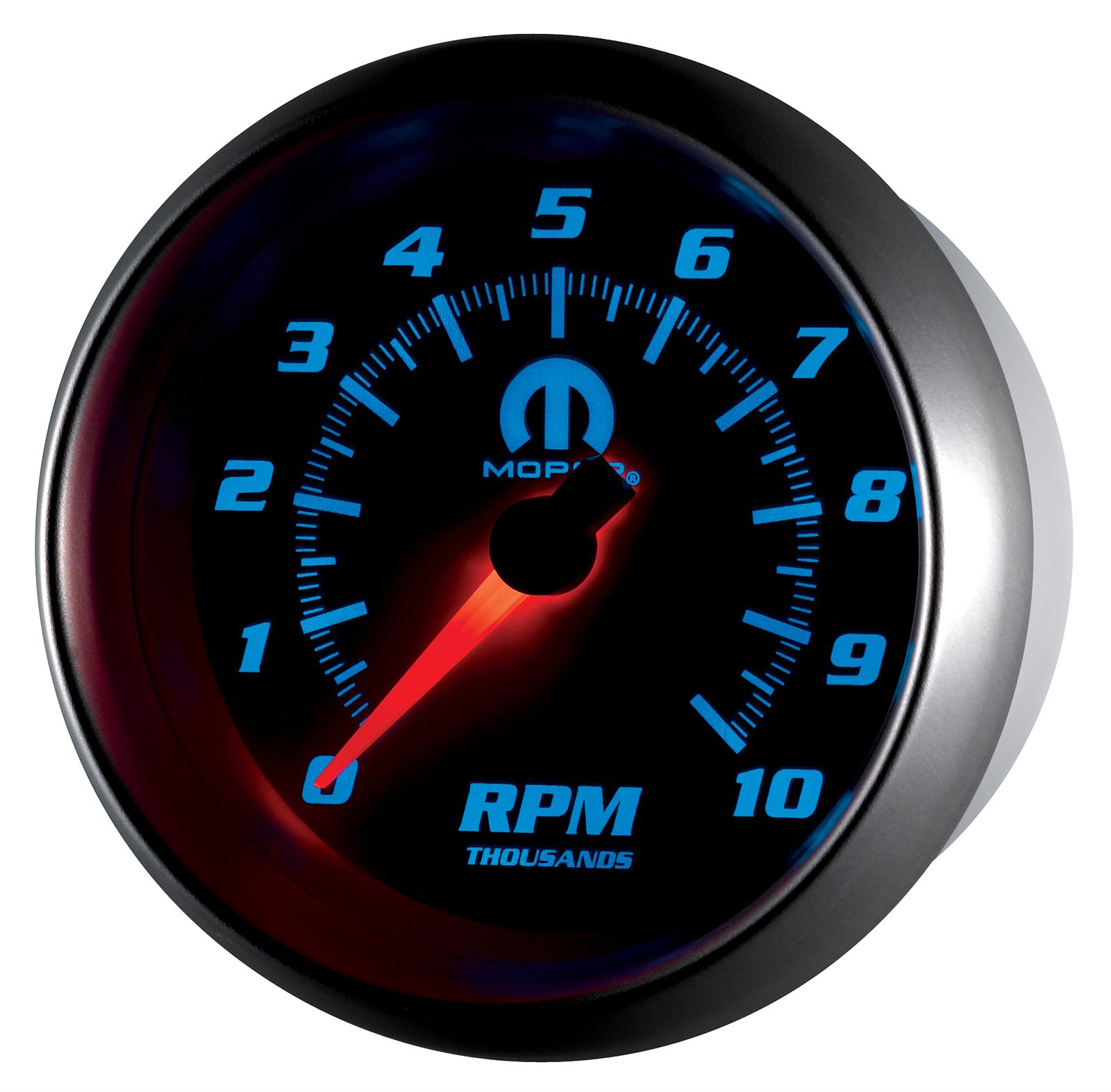 Autometer Mopar 3-3/8in (85.7mm) Tachometer 10,000 RPM thumbnail 2