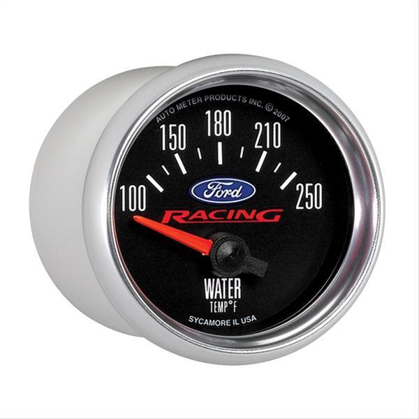 Ford racing gauges white face #8