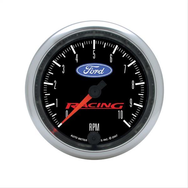 AutoMeter Ford Racing Tachometers 880084 Gauge, Logo, Tachometer, 0-10,000 rpm, 3 3/8 in., Analog, Electrical, Each