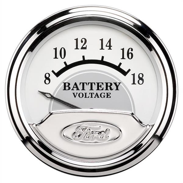 Autometer Ford Masterpiece 2 1/16in Electronic 18V Voltmeter Gauge