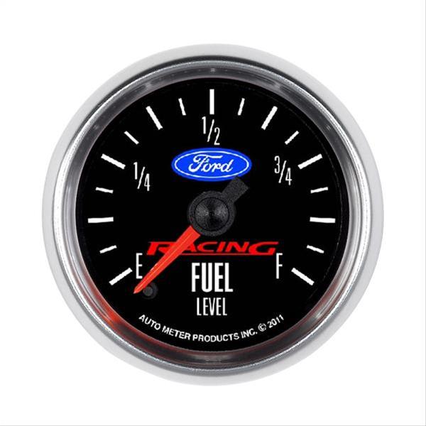 AutoMeter Ford Racing Analog Gauges 880400 Gauge, Racing, Analog, Fuel Level, Empty-Full, 2 1/16 in., Black Face, Electrical, Each