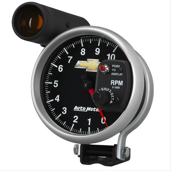 Autometer Performance Parts 5in 0-10000 RPM Tachometer COPO Camaro Gauge w/ Shift Light thumbnail 5