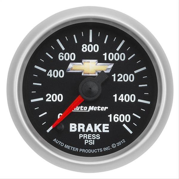 Autometer Performance Parts 52mm 0-1600 PSI Brake Pressure COPO Camaro Gauge Pack thumbnail 2