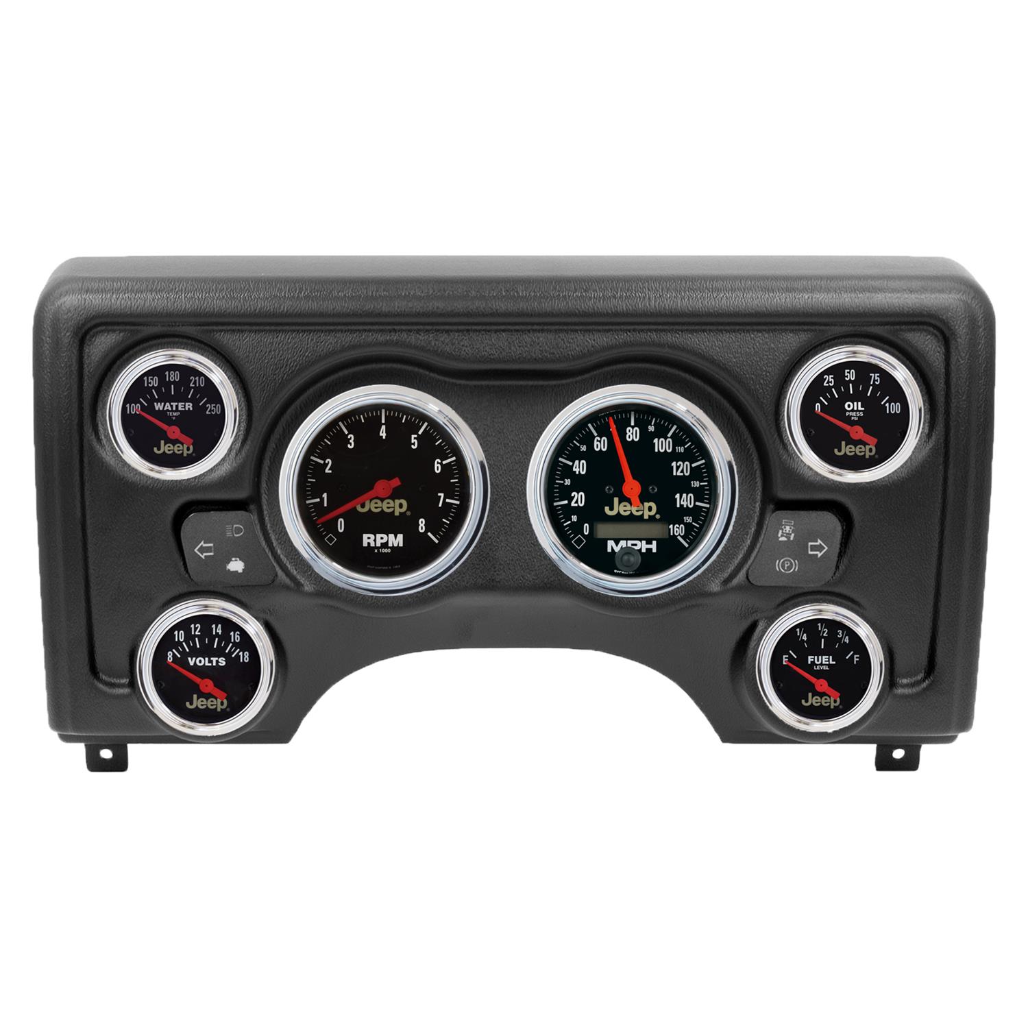 Autometer Jeep Direct Fit Dash Kit 97-06 Jeep TJ (2 x 3-3/8in. / 4 x 2-1/16in.)