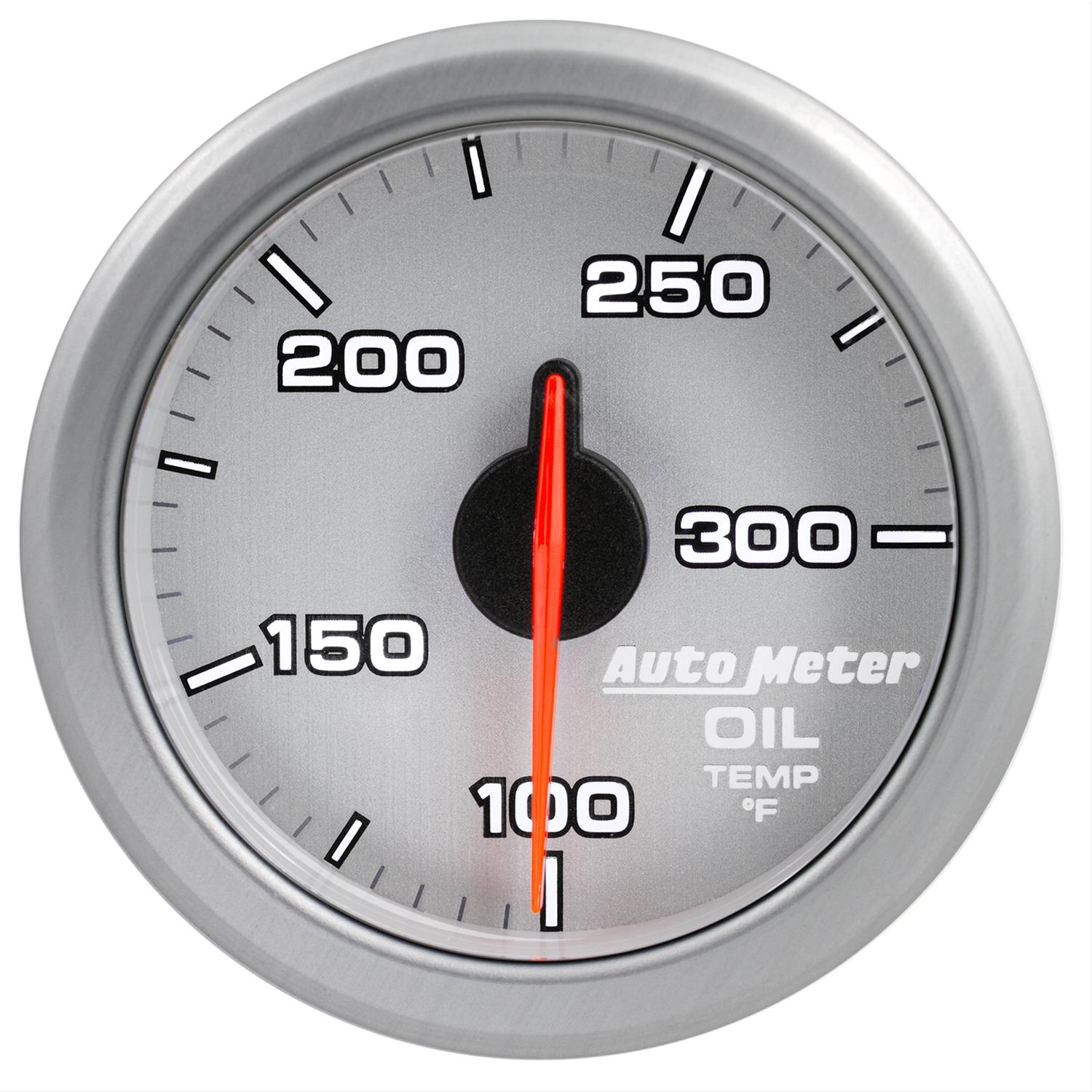 Autometer Airdrive 2-1/6in Oil Temp Gauge 100-300 Degrees F - Silver thumbnail 7