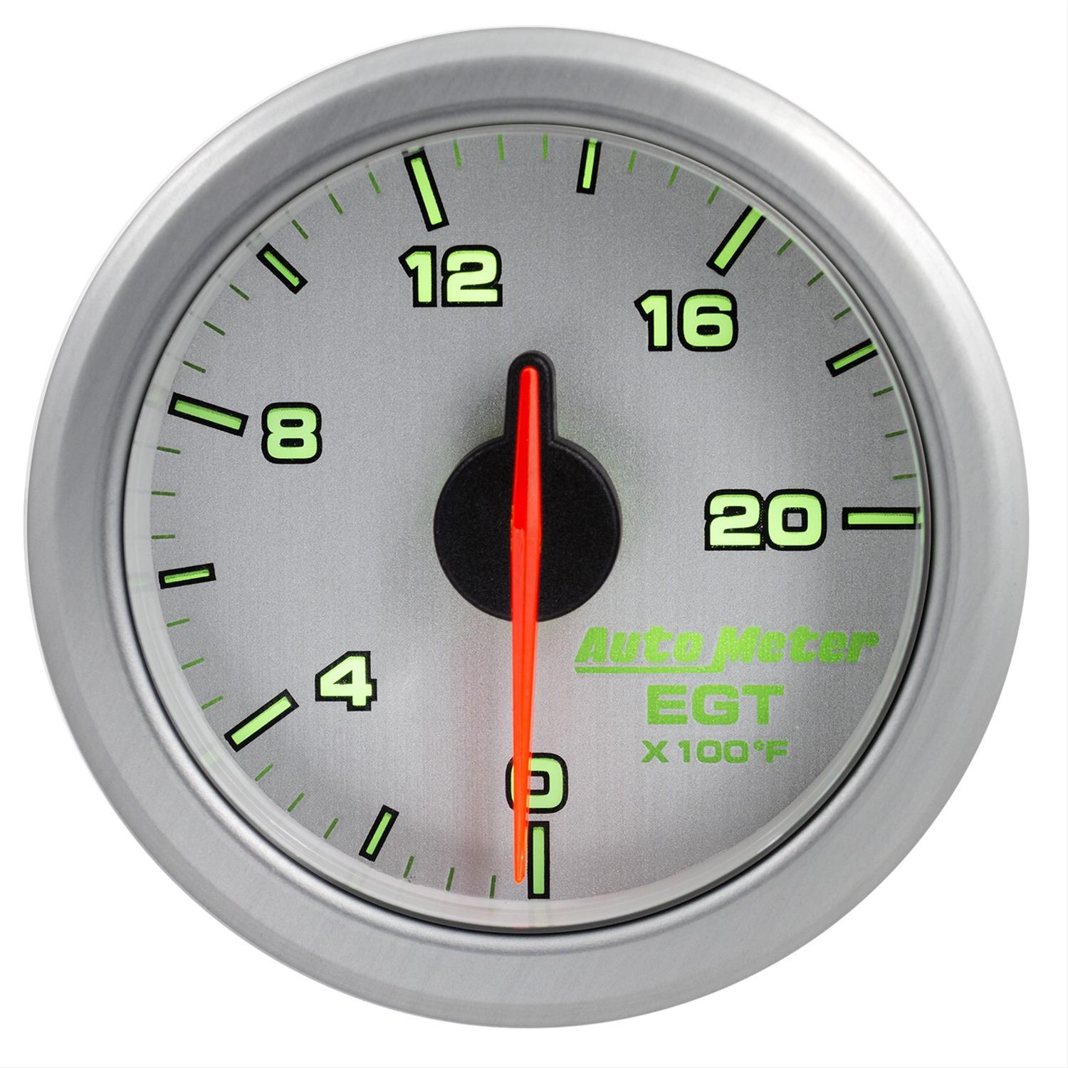 Autometer Airdrive 2-1/16in EGT Gauge 0-2000 Degrees F - Silver thumbnail 5