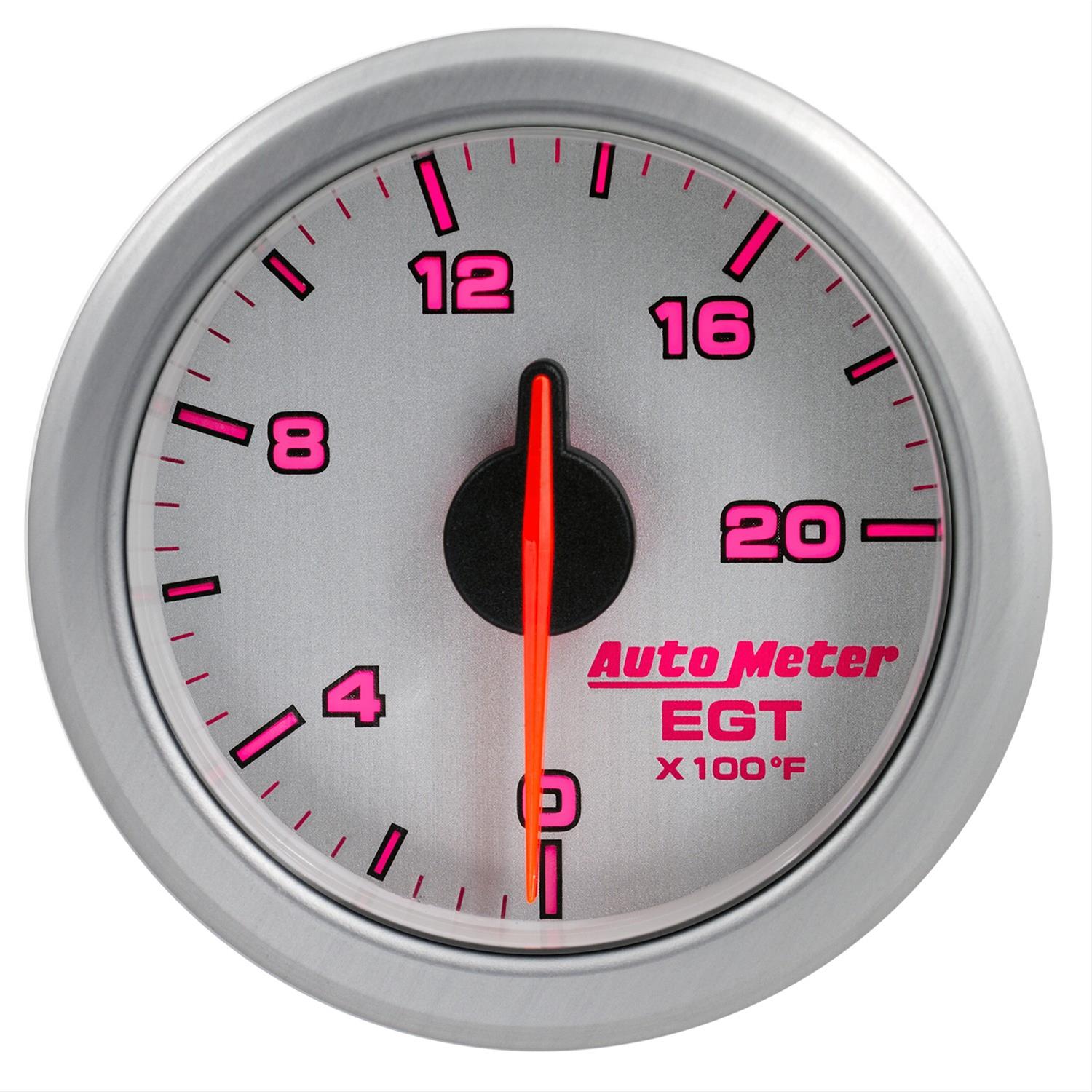 Autometer Airdrive 2-1/16in EGT Gauge 0-2000 Degrees F - Silver thumbnail 4