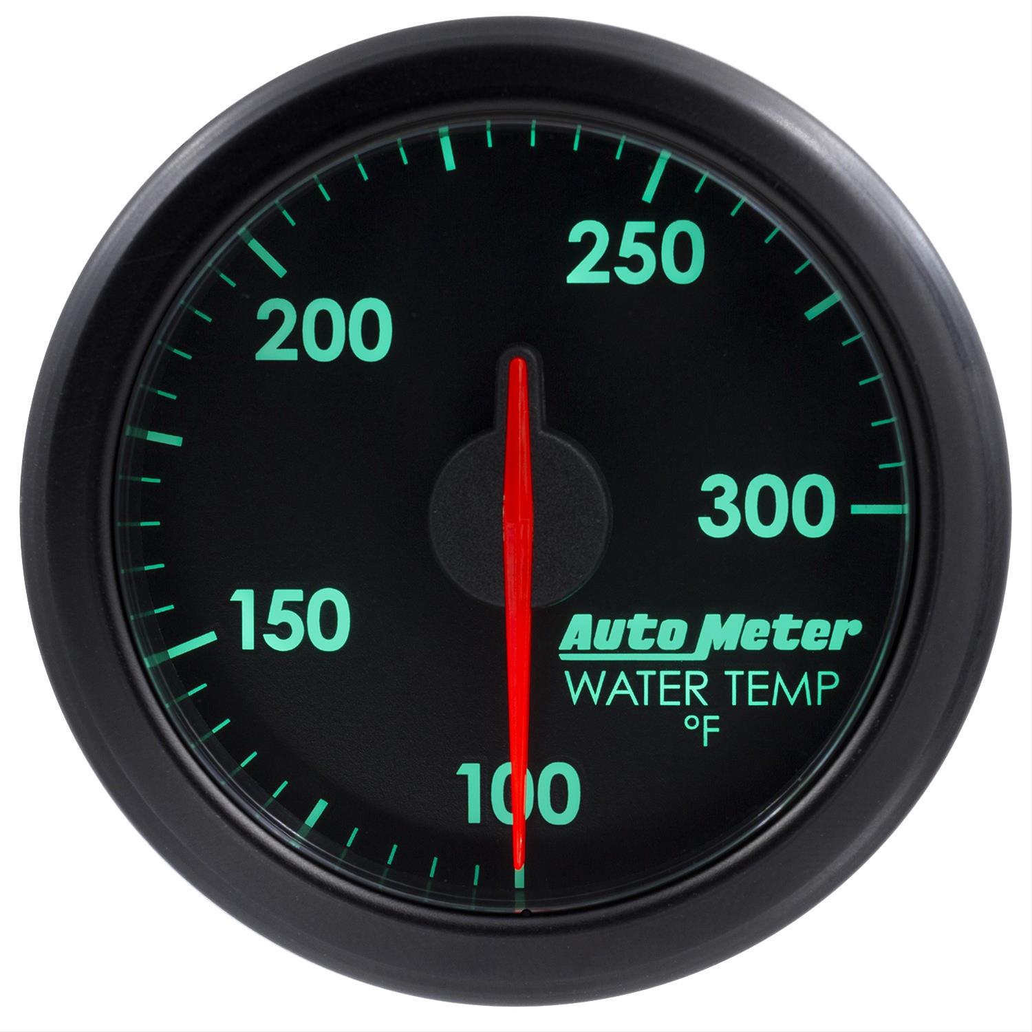 Autometer Airdrive 2-1/6in Water Temperature Gauge 100-300 Degrees F - Black thumbnail 2
