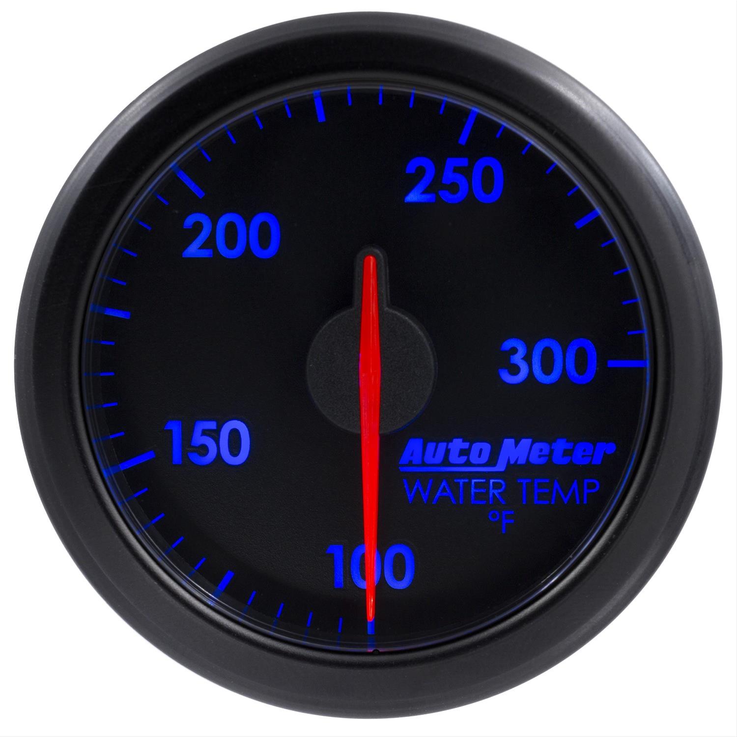 Autometer Airdrive 2-1/6in Water Temperature Gauge 100-300 Degrees F - Black thumbnail 7
