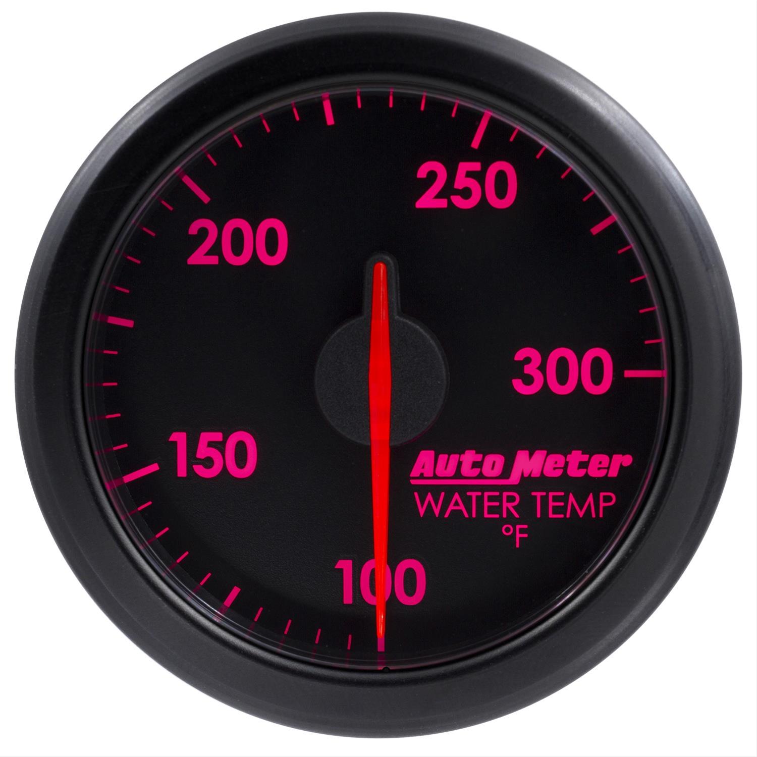 Autometer Airdrive 2-1/6in Water Temperature Gauge 100-300 Degrees F - Black thumbnail 6