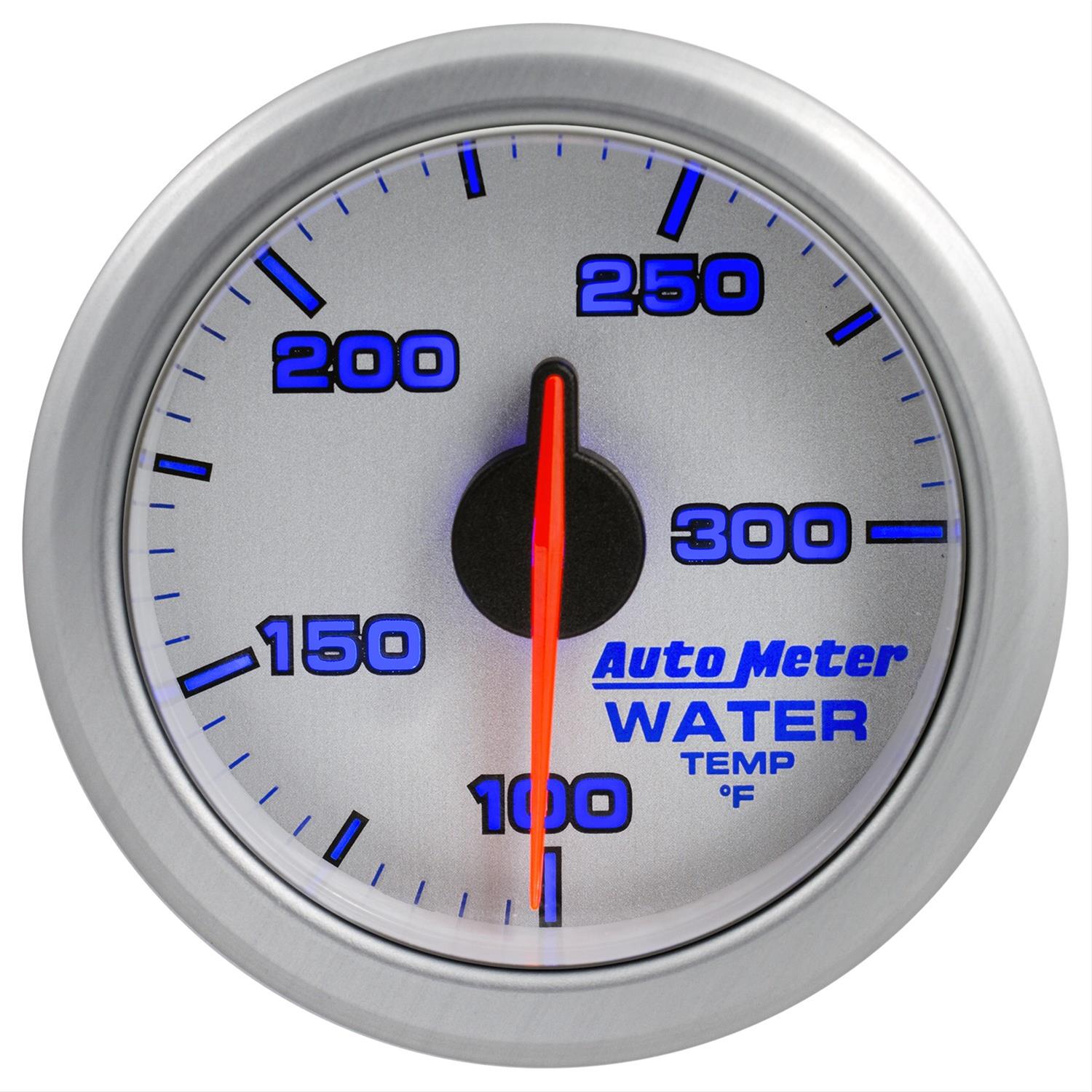 Autometer Airdrive 2-1/6in Water Temperature Gauge 100-300 Degrees F - Silver thumbnail 5