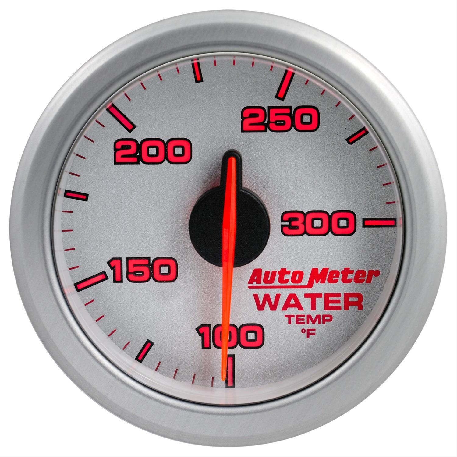 Autometer Airdrive 2-1/6in Water Temperature Gauge 100-300 Degrees F - Silver thumbnail 2