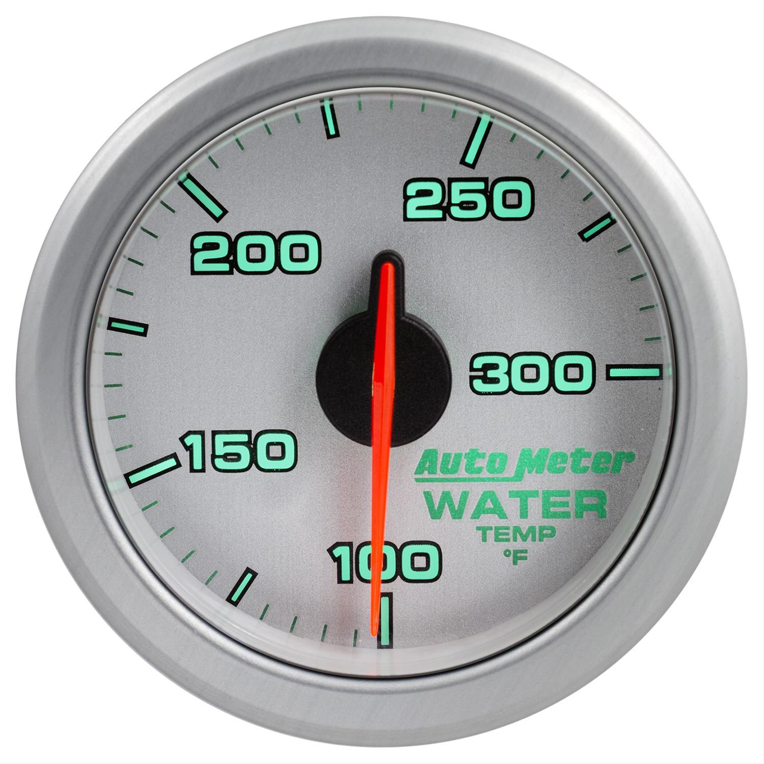 Autometer Airdrive 2-1/6in Water Temperature Gauge 100-300 Degrees F - Silver thumbnail 4